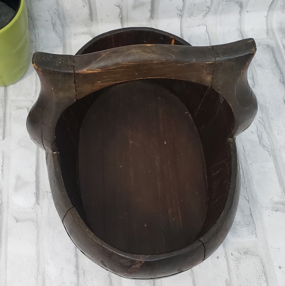 Large Antique 19th Century Chinese Wooden Rice Bucket - Picture 5 of 14